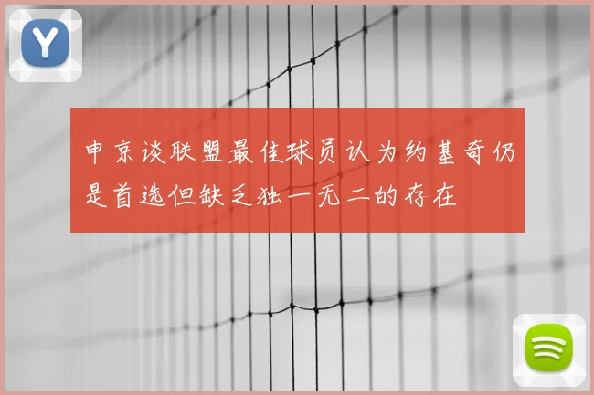 申京谈联盟最佳球员认为约基奇仍是首选但缺乏独一无二的存在