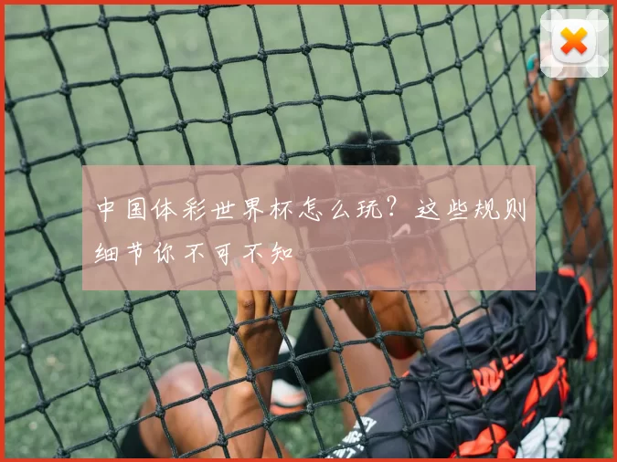 中国体彩世界杯怎么玩？这些规则细节你不可不知
